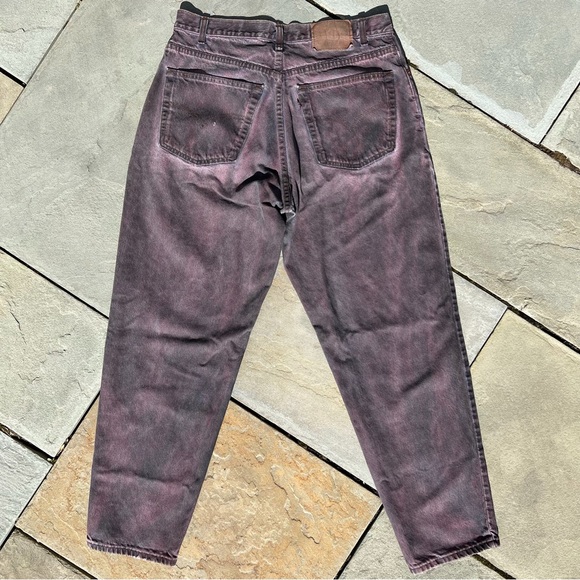 SOLD - Y2K Hand Dyed Baggy Distressed Jeans Reworked Upcycled - Picture 3 of 13